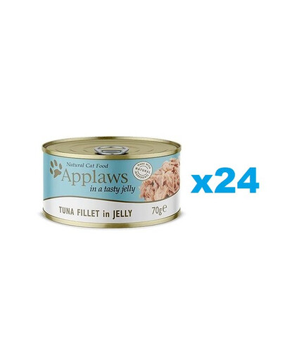 APPLAWS Cat Adult Tuna Fillet in Jelly tuncis želejā 24x70g