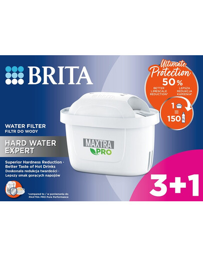 BRITA MAXTRA PRO Hard Water Expert 3+1 (4 gab.) ūdens filtrs