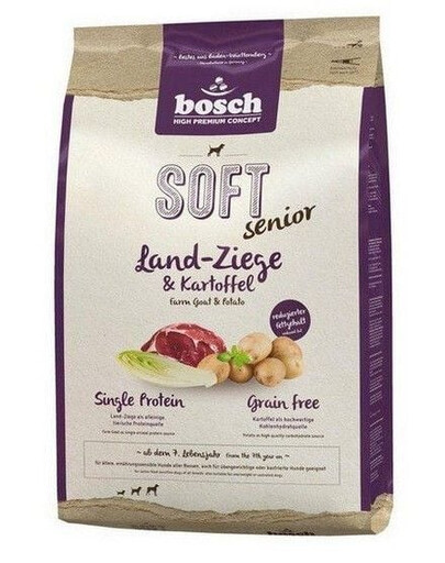 Bosch Plus Senior Goat&Potato ar kazas gaļu un kartupeļiem 2,5 kg
