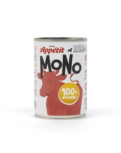 COMFY APPETIT MONO Monoproteīnu pārtika ar liellopu gaļu 400 g
