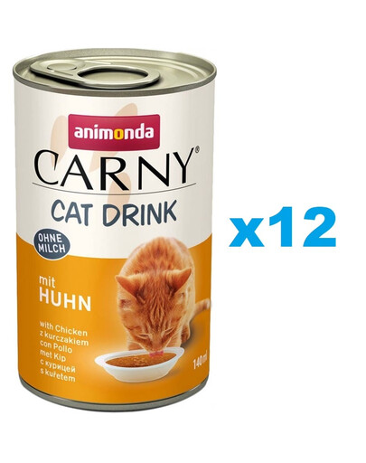 ANIMONDA Carny Cat Drink with Chicken 12x140 ml ar vistu
