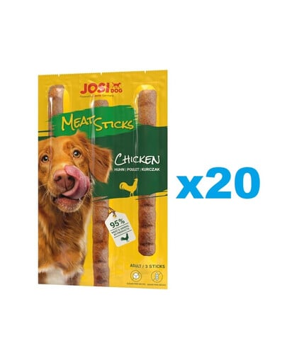 JOSERA JosiDog Meat Sticks vistas gaļas stienīši suņiem 20x33g