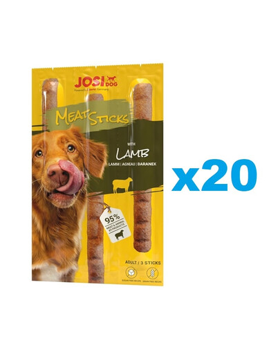 JOSERA JosiDog Gaļas nūjiņas ar jēra gaļu suņiem 20x33g