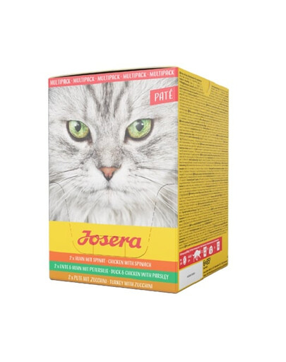 JOSERA Multipack pastēte 6x85g pastēšu garšu maisījums kaķiem