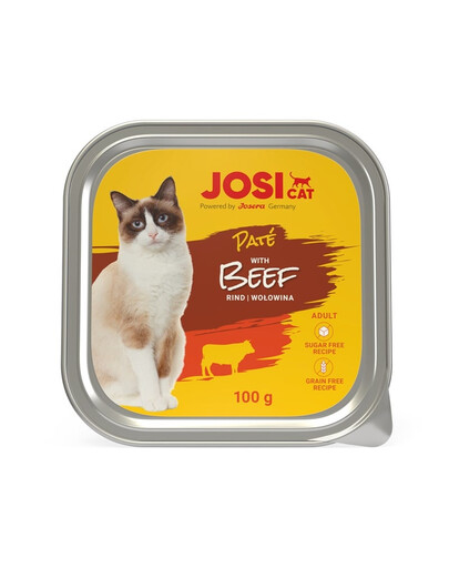 JOSERA JosiCat Liellopu gaļas pastēte kaķiem 100g