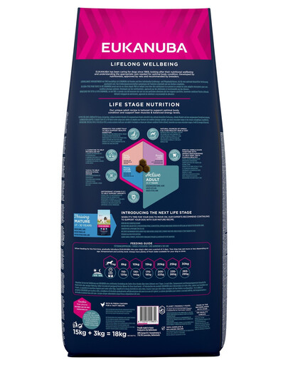 Eukanuba Adult Medium Breed 18 kg, pieaugušajiem, vidējas šķirnes suņiem