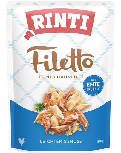 RINTI Filetto in Jelly Chicken&Duck vistas un pīles želejas maisiņš 100 g