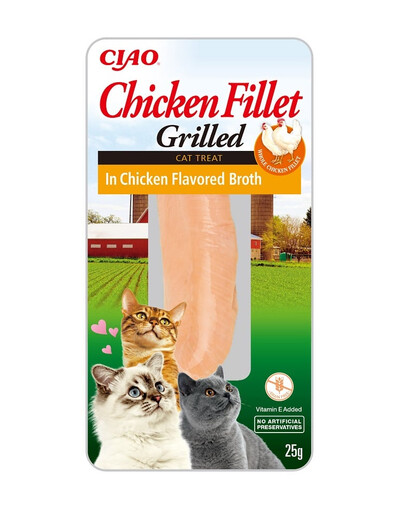 INABA CIAO Grilēta vistas fileja vistas buljonā 25 g