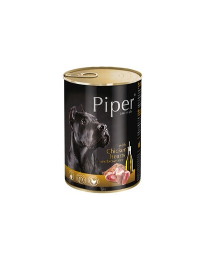 DOLINA NOTECI PIPER ar vistas sirdīm un rīsiem 400g mitrā barība pieaugušiem suņiem