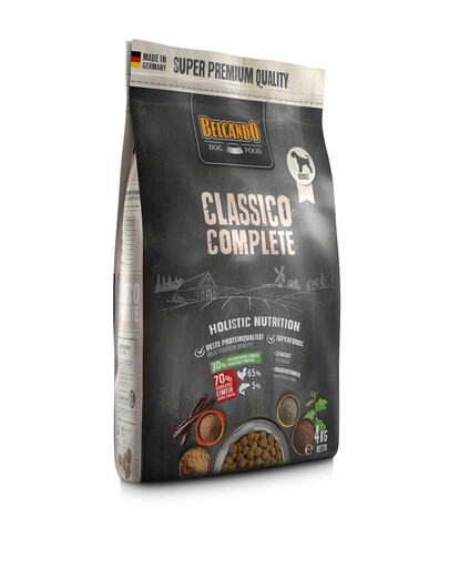BELCANDO Classico Complete 4 kg mājputnu gaļa, zivis, ideāli piemērots pieaugušiem suņiem