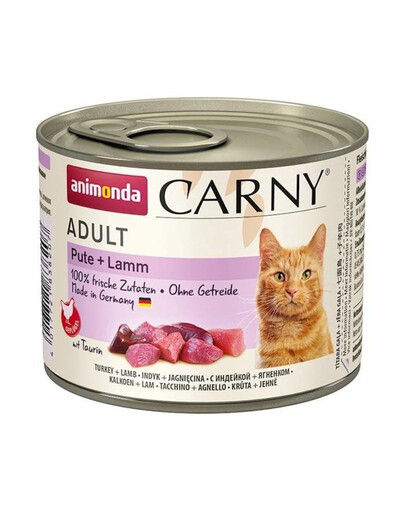 ANIMONDA Carny Adult kaķiem ar tītara un jēra gaļu, 200 g