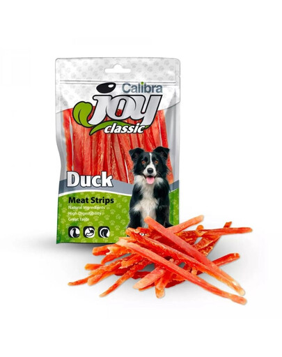 CALIBRA Dog Joy Classic Duck Strips 80 g pīļu sloksnes