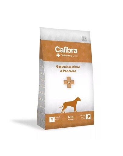 CALIBRA Veterinary Diet Dog Kuņģa un zarnu trakta un aizkuņģa dziedzeris 12 kg