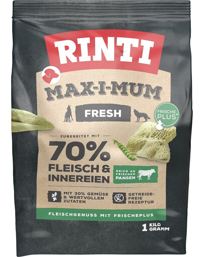 RINTI MAX-I-MUM Rumens, kartupeļi, dārzeņi, bez glutēna 1 kg