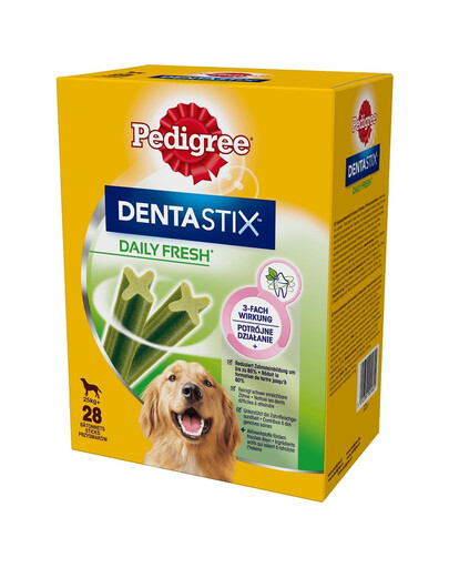 PEDIGREE DentaStix Daily Fresh ar vistas gaļu lielām šķirnēm 4x270g