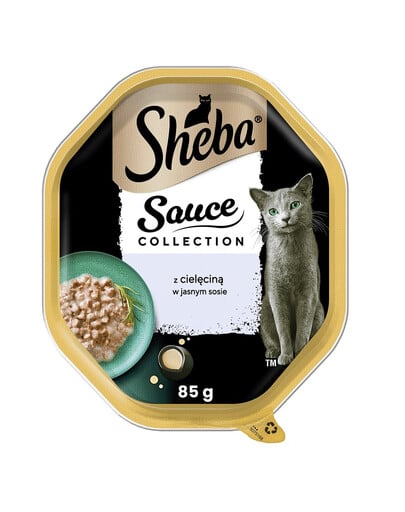 SHEBA Sauce Collection tacka 85 g w sosie kawałki z cielęciną