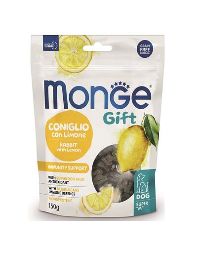 MONGE Monge Gift Super M Dog Adult Trusis ar citronu 150 g