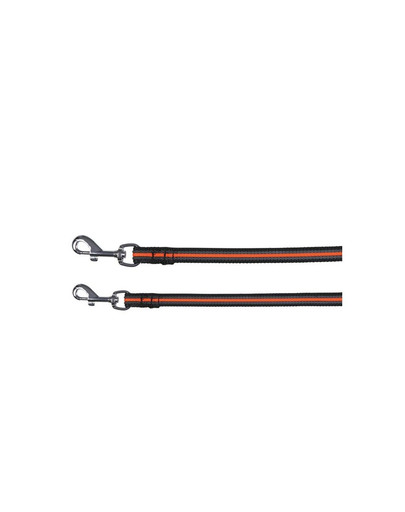 Trixie pavadėlis "Fusion Tracking Lead" 10 m / 17 mm juodas - oranžinis