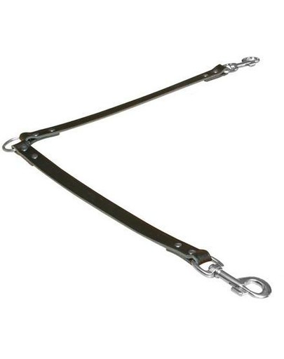 Trixie odinis pavadėlis dviem šunims 30 cm / 18 mm juodas