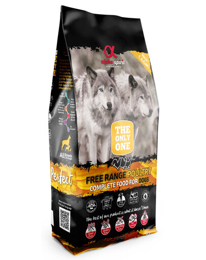 ALPHA SPIRIT Pilnvērtīga, pusmitrā barība suņiem Poultry ar vistas gaļu,12 kg