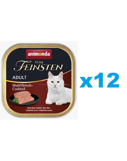 ANIMONDA Vom Feinsten Adult multi gaļas kokteilis 12x100 g