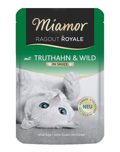 MIAMOR RAGOUT ROYALE Tītara un brieža gaļa mērcē 100 g