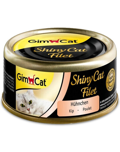 GIMCAT Shiny Cat Filet Chicken in Bulion 70 g ar vistas gaļu buljonā