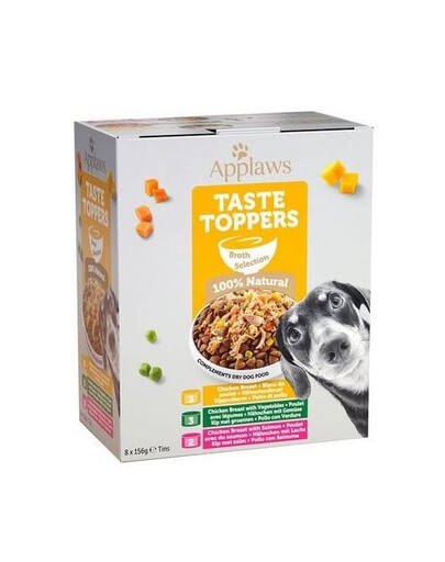 APPLAWS Dog Tin Broth Selection buljonā 32 x 156 g