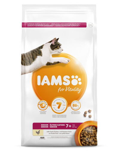 IAMS For Vitality sausā kaķu barība, dažādas garšas, 100 g, gados vecākiem kaķiem / kastrētiem kaķiem / kaķiem, kuriem veidojas spalvu kamoliņi