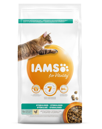 IAMS For Vitality sausā kaķu barība, dažādas garšas, 100 g, gados vecākiem kaķiem / kastrētiem kaķiem / kaķiem, kuriem veidojas spalvu kamoliņi