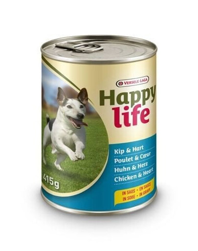 Versele-Laga Happy Life Chicken & Heart - ėdalas su vištiena ir širdimis 0,415 kg