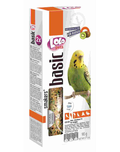 Lolo Pets Smakers su kivais banguotosioms papūgėlėms 90 g
