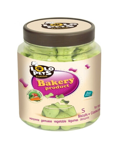 Lolo Pets sausainiai šunims kauliukai su daržovėmis S 210 g