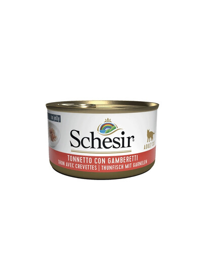 Schesir tunas su krevetėmis drebučiuose 85 g