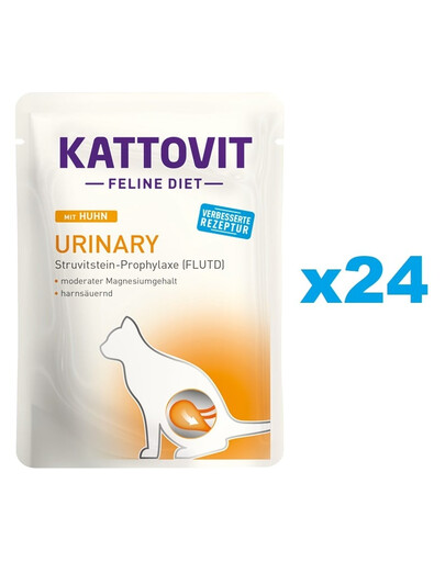 KATTOVIT Feline DIET NIERE/RENTAL kaķiem, ar vistas gaļu, 24 x 85 g