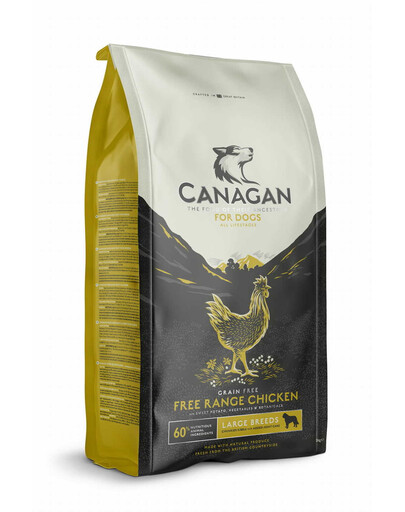 CANAGAN Dog Large Breed Free-Range Chicken 12 kg sausā barība lielajām suņu šķirnēm, vistas gaļa