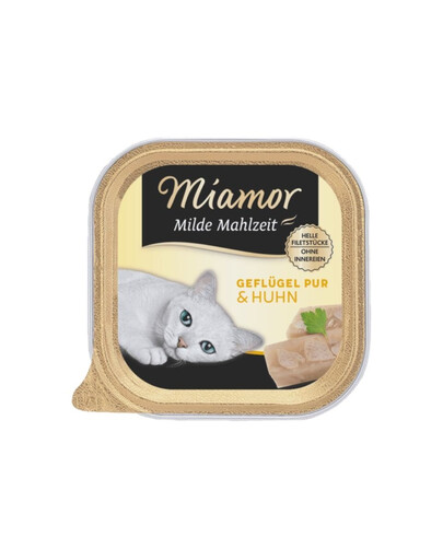MIAMOR Milde Mahlzeit Poultry Pure&Chicken 24x100g mājputni un vistas gaļa