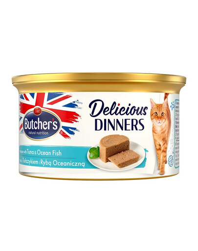 BUTCHER'S Classic Delicious Dinners muss ar tunci un jūras zivīm 85 g