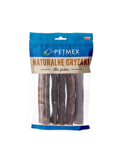 PETMEX liellopa barības vads apaļš 6x100g dabīgs suņu košļājamā rotaļlieta