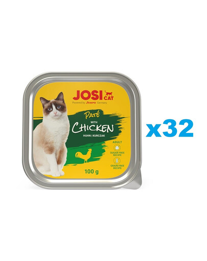 JOSERA JosiCat Vistas pastēte kaķiem 32x100g