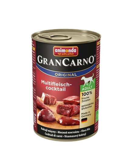 Animonda Grancarno Adult 800 g suaugusių šunų konservai su įvairių rūšių mėsa