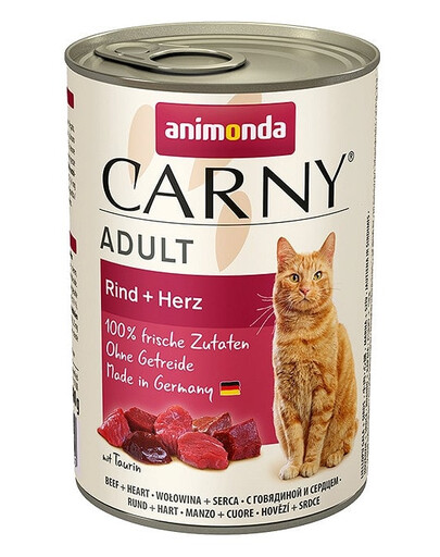 ANIMONDA Carny konservi ar liellopa gaļu un sirdīm, 400 g