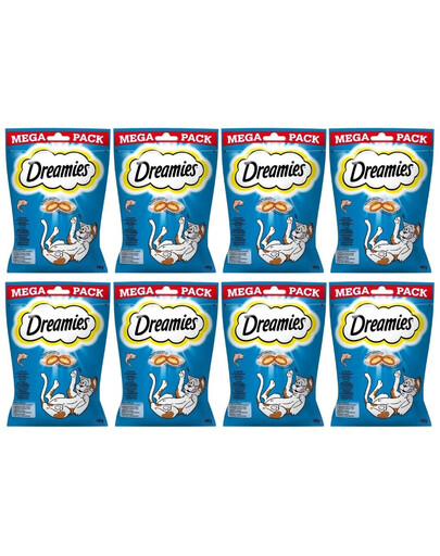 DREAMIES Mega Pack 2x4x180g - Garšīgi laša garšas našķi kaķiem