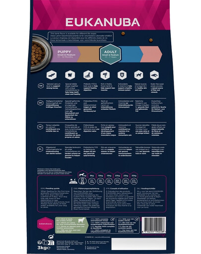 EUKANUBA Grain Free S/M Adult Jēra gaļa 3 kg pieaugušiem mazu un vidēju šķirņu suņiem