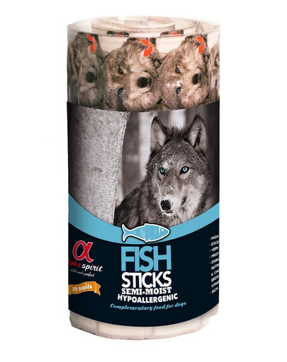 ALPHA SPIRIT Suņiem zivju nūjiņas 160 g