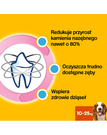 PEDIGREE DentaStix vidēju izmēru šķirņu suņiem 8 X180 g