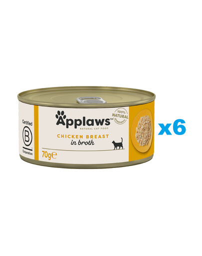 APPLAWS Cat Adult Chicken Breast vistas krūtiņa 6x70 g