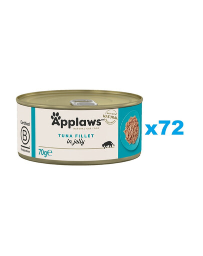 APPLAWS Cat Adult Tuna Fillet in Jelly t tuncis želejā 72x70g