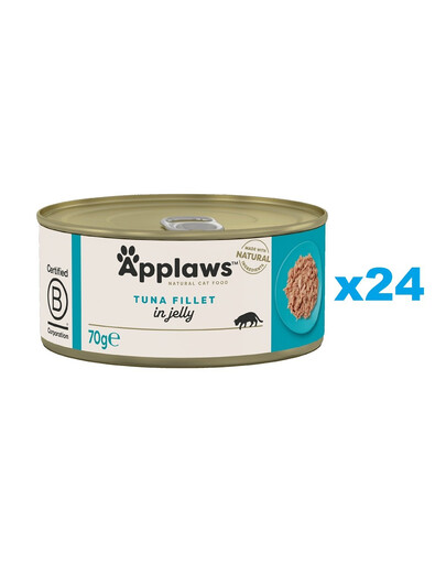 APPLAWS Cat Adult Tuna Fillet in Jelly tuncis želejā 24x70g