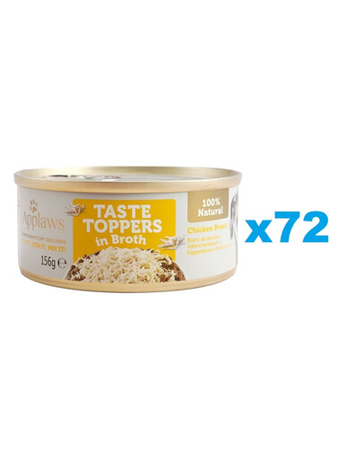 APPLAWS Taste Toppers Vistas krūtiņa buljonā 72x156 g